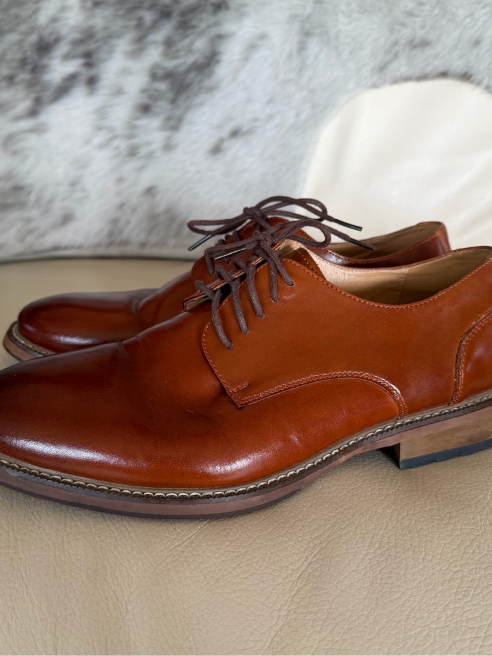 Joseph Abboud MENS Thorton plain toe oxfords Size US 8.5 EEE Lace Up
